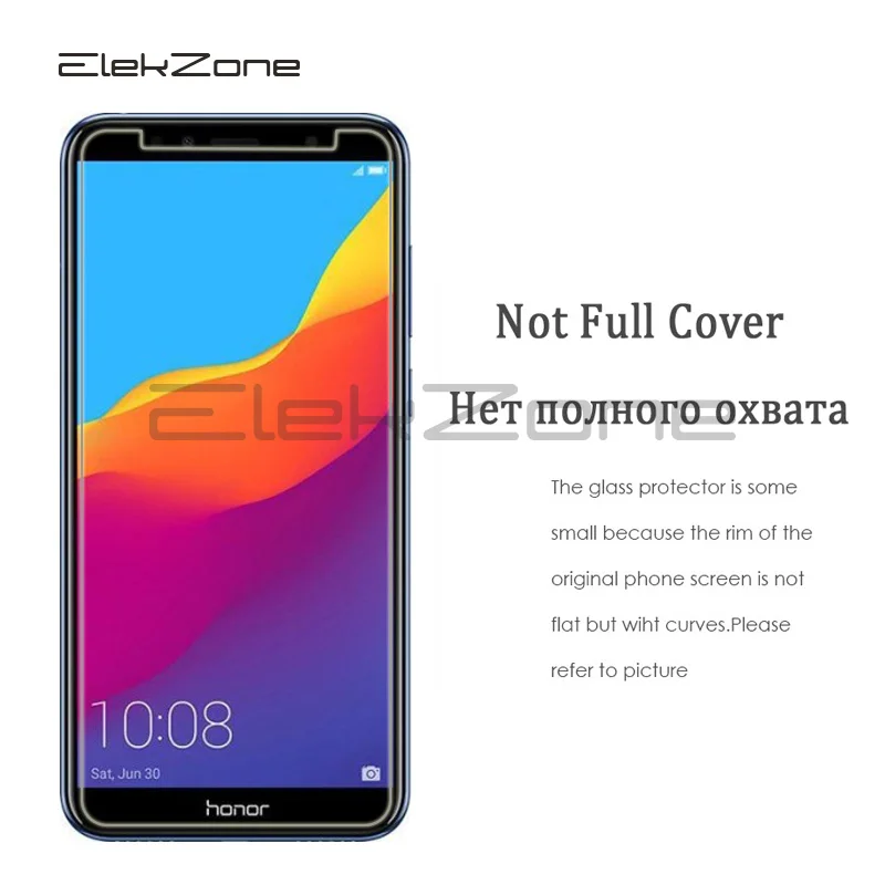 9H 0 3 мм толщина 2.5D Премиум Закаленное стекло пленка для huawei Honor 7A pro Защита экрана