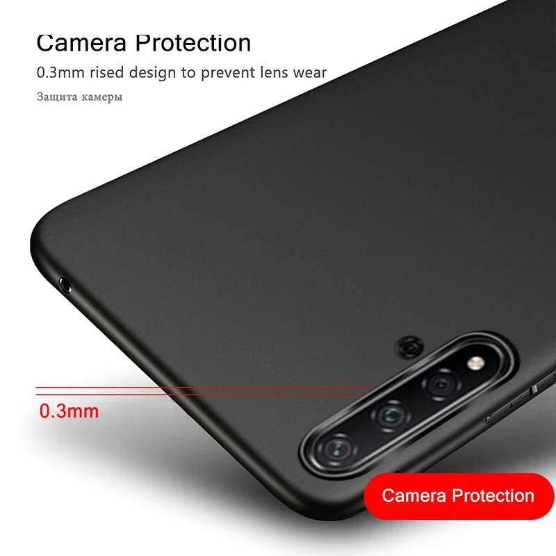 Силиконовый чехол для Huawei Nova 5 T противоударный тонкий бампер из ТПУ матовый Honor 20