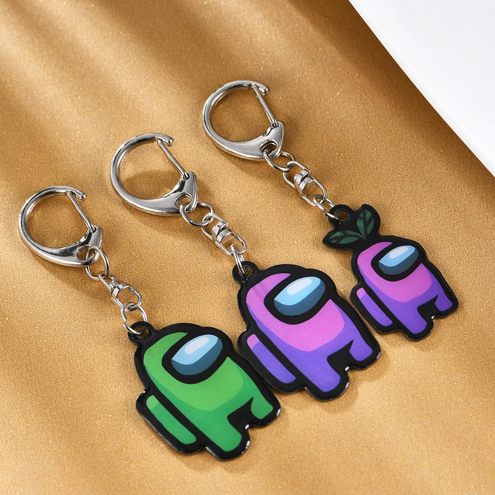 Осенне зимняя мужская и женская бижутерия среди нас брелок из нержавеющей стали