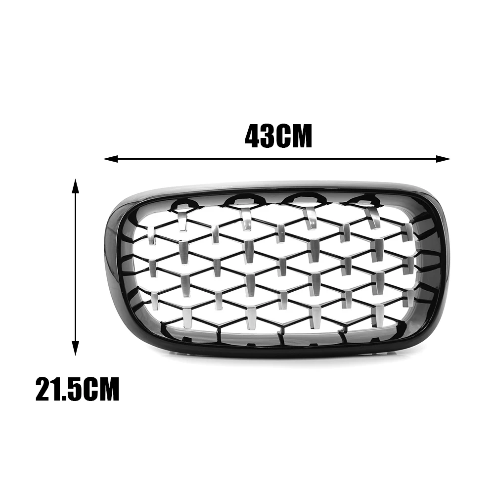 1 пара Левая Правая глянцевая черная передняя решетка почек для BMW X5 F15 2014 2016