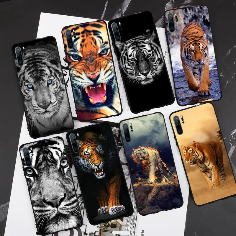 

animal tiger Phone Case For Huawei honor Mate P 9 10 20 30 40 Pro 10i 7 8 a x Lite nova 5t