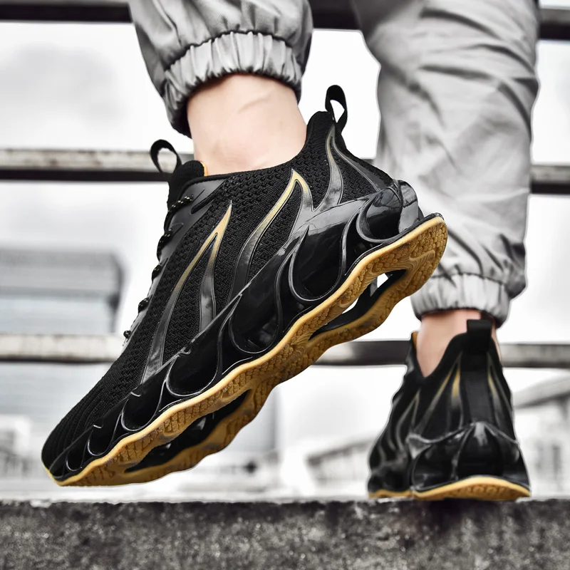 Мужские спортивные весенние кроссовки PULOMIES для бега повседневные со шнуровкой