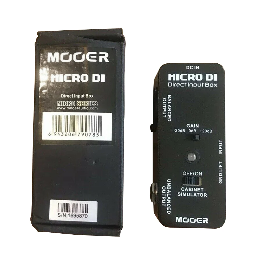 MOOER MICRO DI имитатор для кабинета педаль гитары коробка гитарных эффектов полностью