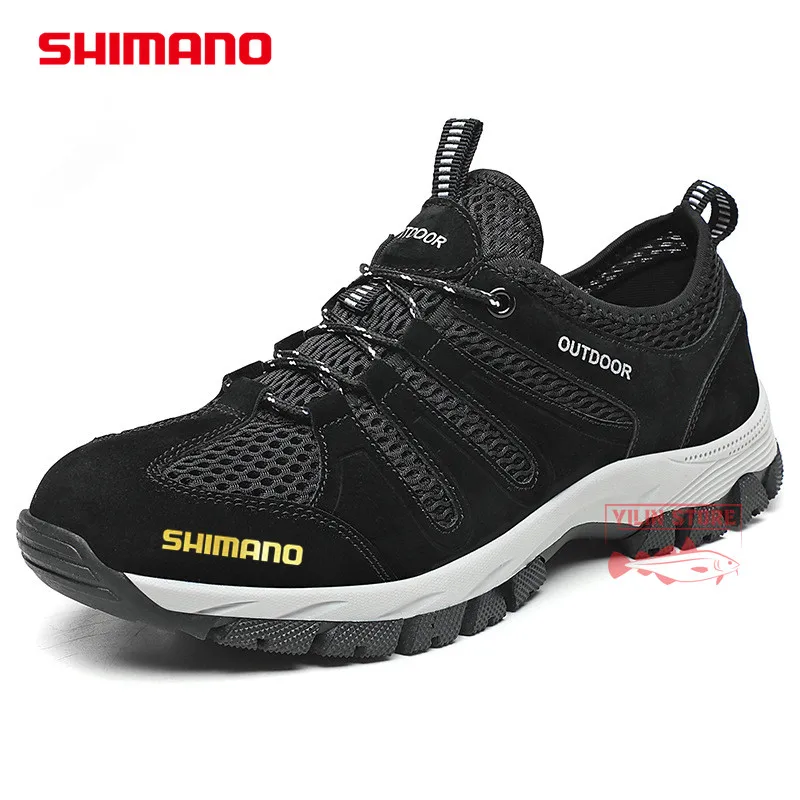 

Обувь для рыбалки SHIMANO, обувь для альпинизма, дышащая Спортивная обувь для мужчин, уличные удобные нескользящие походные туфли, обувь для ры...
