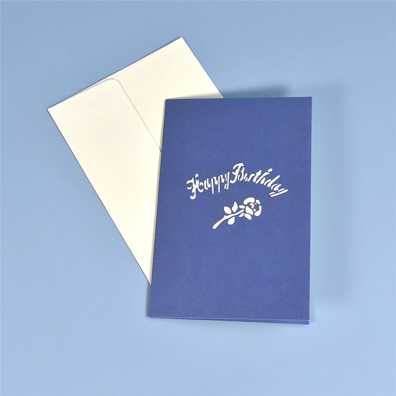 3D открытки на день рождения с конвертом поздравительная открытка для детей в