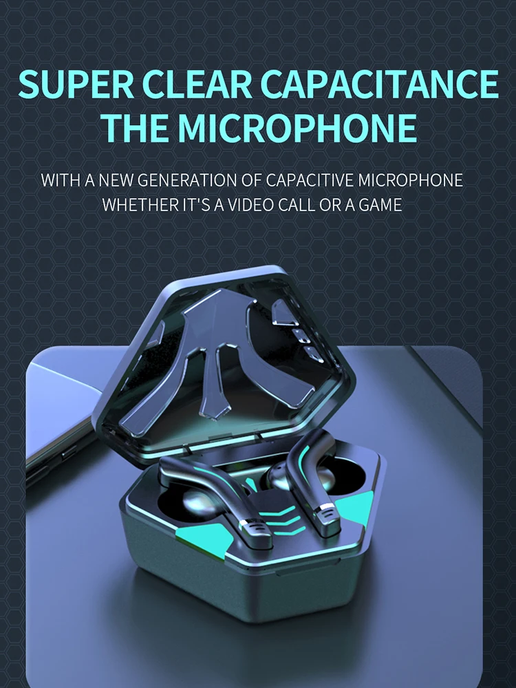 Tws-гарнитура Smorss G28 игровая Беспроводная с поддержкой Bluetooth и микрофоном |