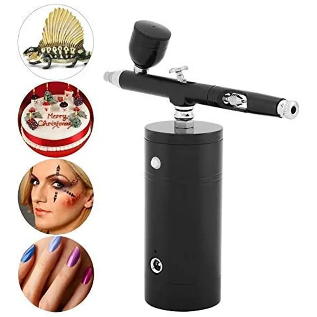 barato Multi-purpose Sem Fio Mini Airbrush Conjunto De Bomba De Pulverizador Gen Caneta Compressor De Ar Kit Portátil Escova De Ar Conjunto De Ferramentas De Pintura De Arte
