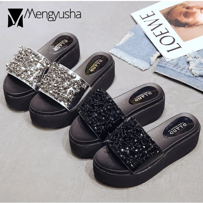 С украшениями в виде кристаллов ремешок с петлей на пятке Искусственная кожа