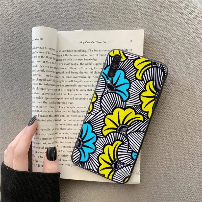 

African fabric print Phone Case For Samsung Galaxy M10 20 30 A 40 50 70 71 6S A2 A6 A9 2018 J7 CORE PLUS STAR S10 5G C8