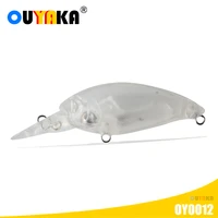 blank unpainted fishing accessories lure crankbait weights 4 6g 65mm isca artificial floating abs wobblers kit pesca crap leurre
