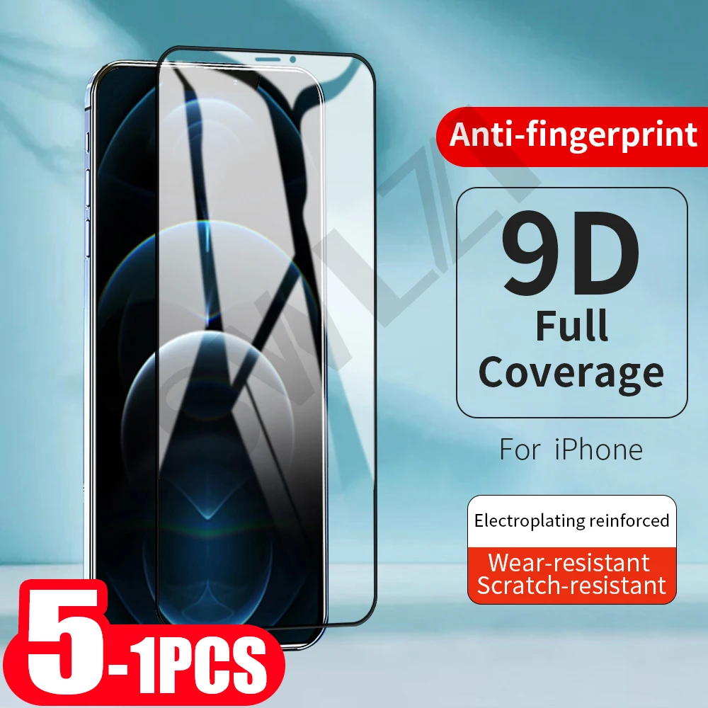

5-1 шт. 9D Защитная пленка для iphone 8 SE 7 6 6s plus защита экрана телефона на смартфоне из закаленного стекла
