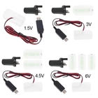 Устранитель батарей LR20 D, 1,5 В, 3 в, 4,5 в, 6 в, с вилкой Стандарта Великобритании, USB-адаптер питания, замена батарей 1-4 шт. 1,5 в LR20 D для