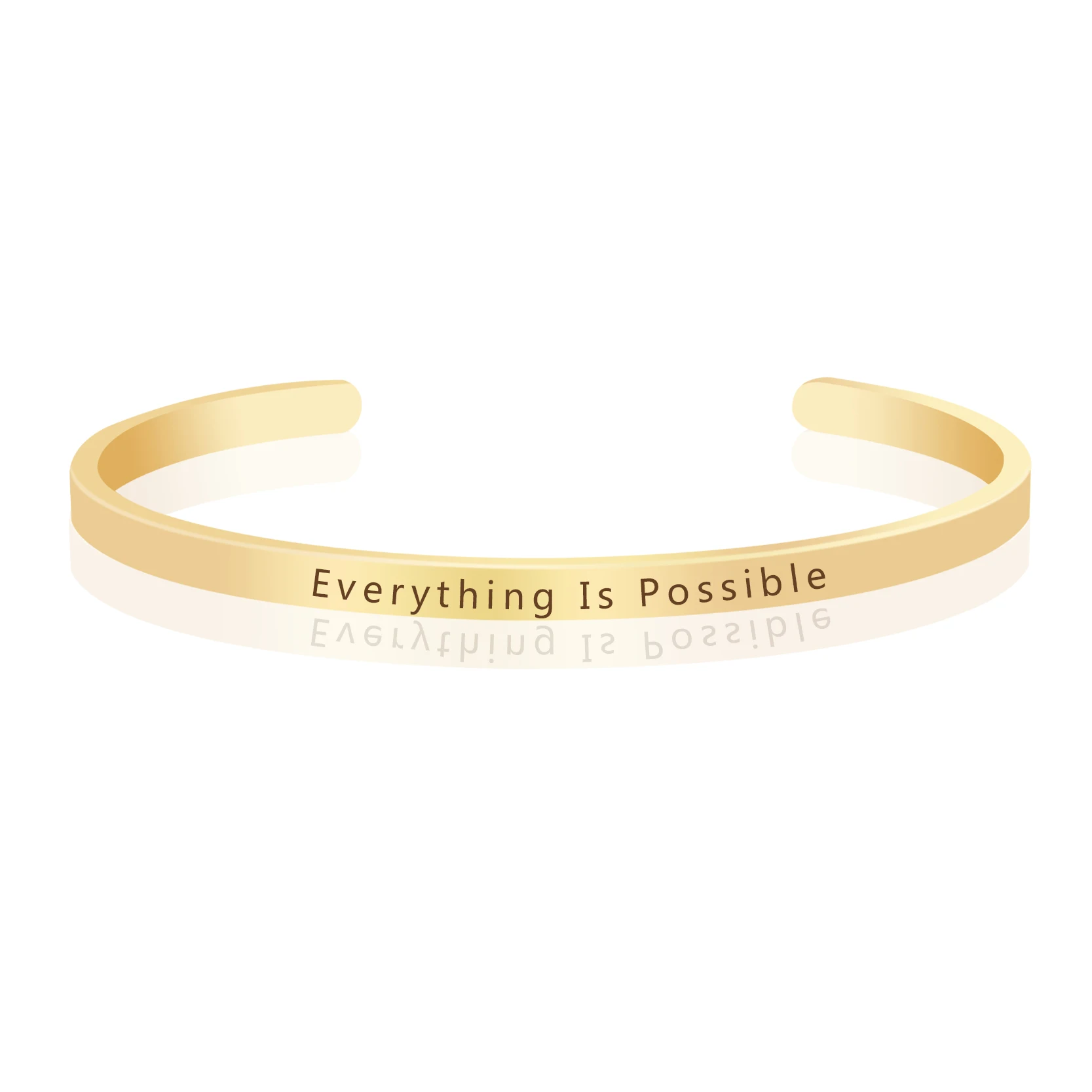 Браслеты на запястье с выгравированными цитатами вдохновляющий положительный