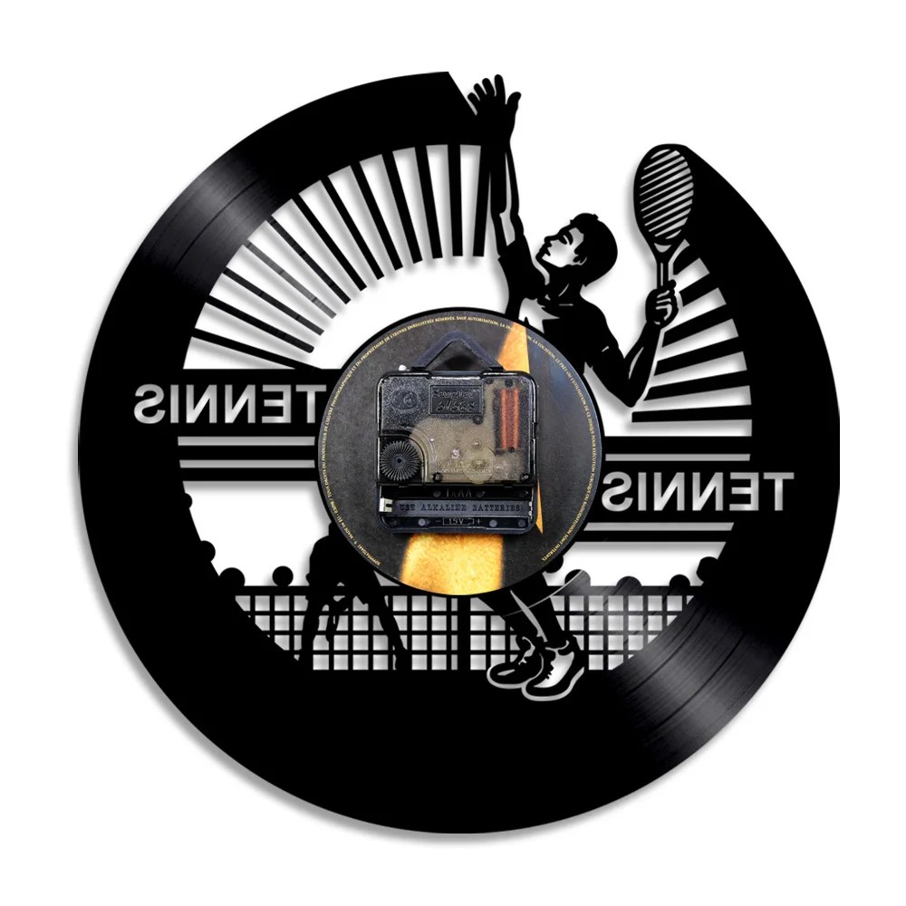 Настенные часы для тенниса винтажные спортивные домашние украшения теннисных