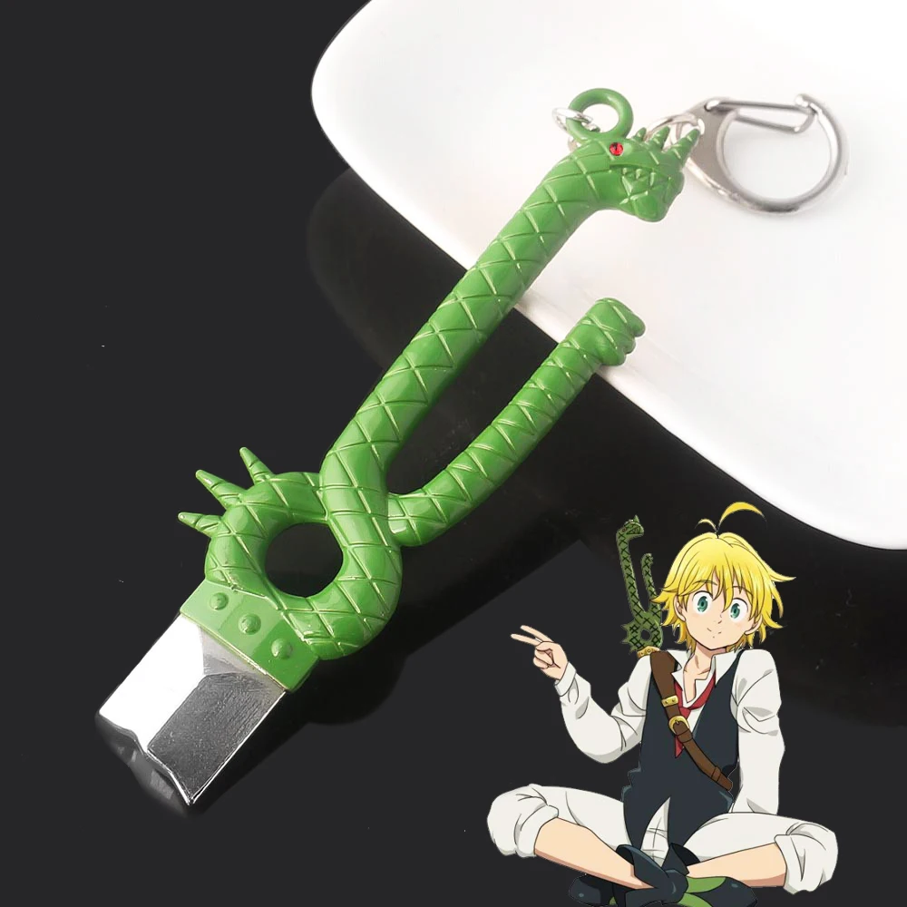 Новый семь смертных грехов мелйод Дракон сломанное лезвие брелок в виде меча Nanatsu