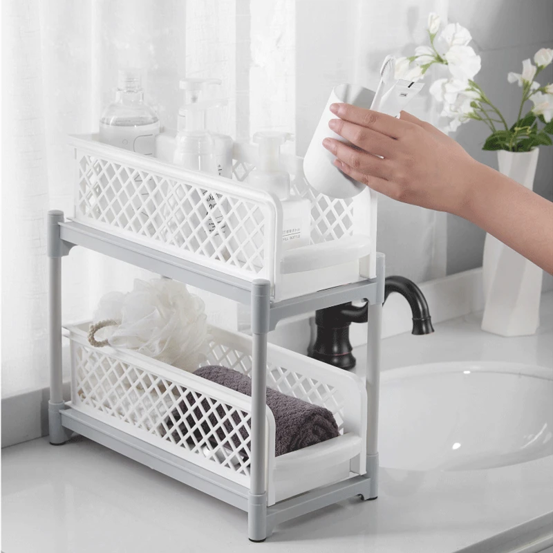 Многоярусная полка для кухни ванной косметики | Дом и сад