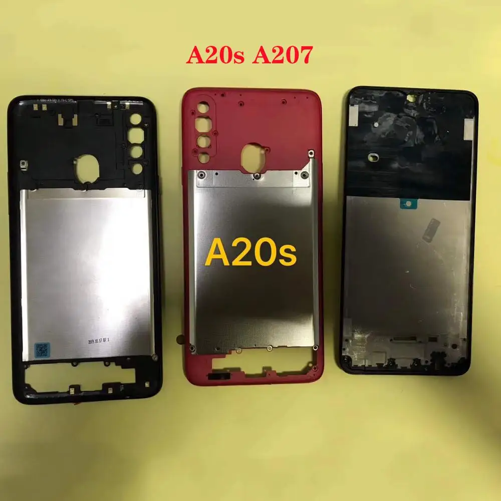 Для Samsung Galaxy A10s A107 A20s A207 A30s A307 A50s A507 A70s A707 средняя рамка Лицевая панель сменный