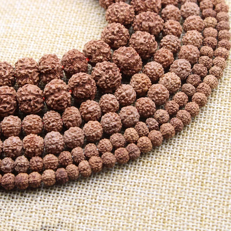 

Buddhist Rudraksha Beads Jewelry Making Mala Prayer 108Pcs Bodhi Bead Stone Tibetan Buddhism Bracelet Chakras Meditation Z714