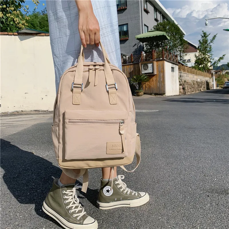 Нейлоновый женский рюкзак дорожные сумки с несколькими карманами школьный ранец