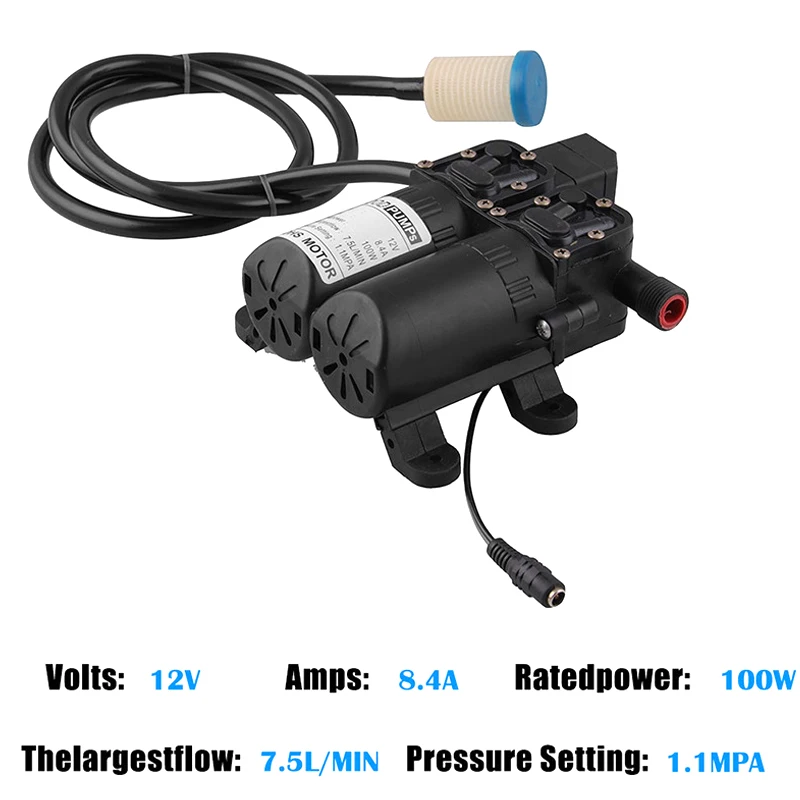 Продажа Новый Электрический моечный насос высокого давления для автомобиля 12 В, набор инструментов, портативный комплект водяного насоса