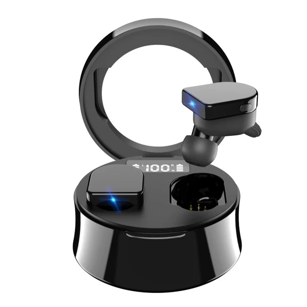 

Спортивная Беспроводная Bluetooth-гарнитура Mini TWS, чехол со встроенным микрофоном для зарядки, поддержка Apple Siri, удобная в носке