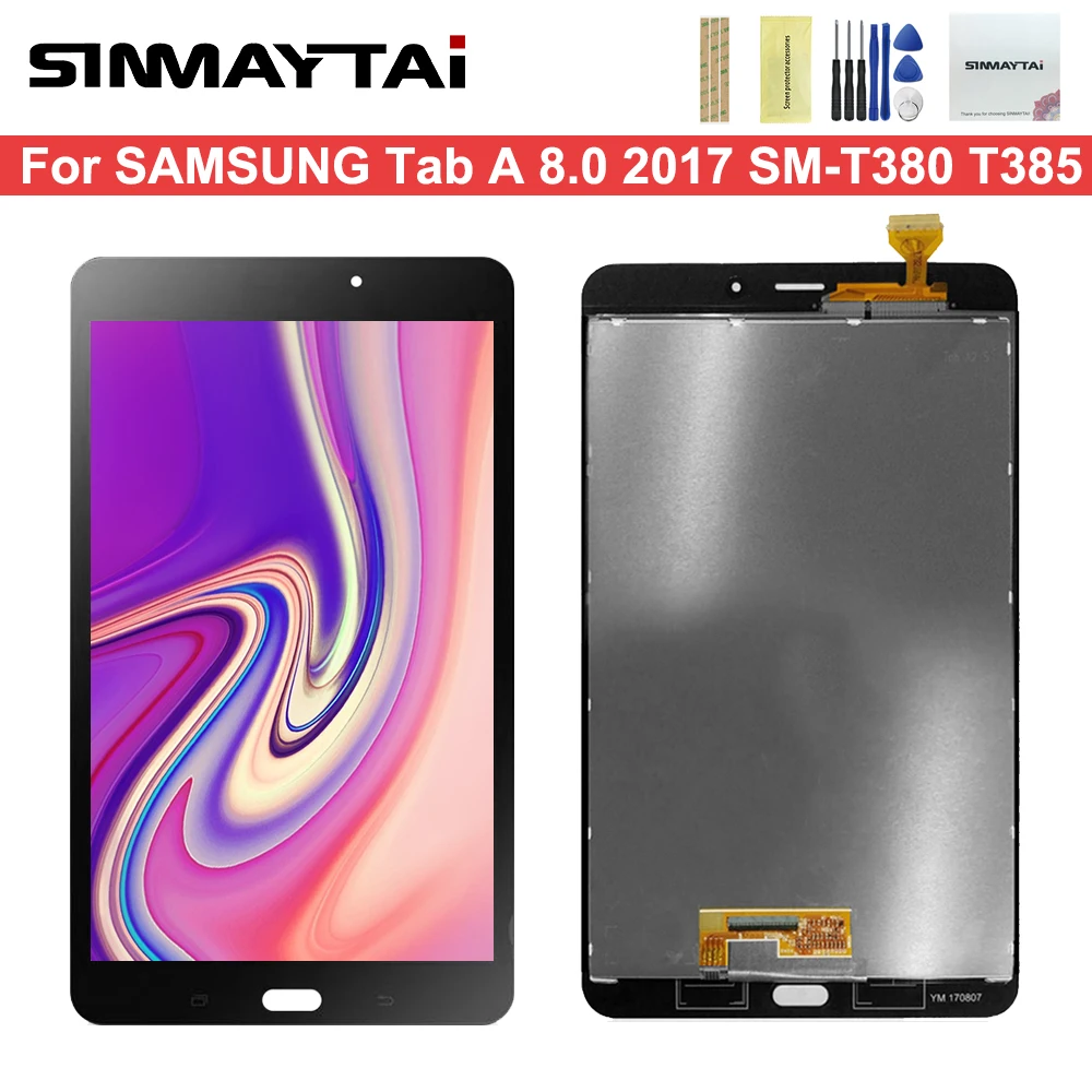 8 0 ''T380 ЖК дисплей для Samsung Galaxy Tab A 2017 SM T380 T385 сенсорный экран дигитайзер стекло