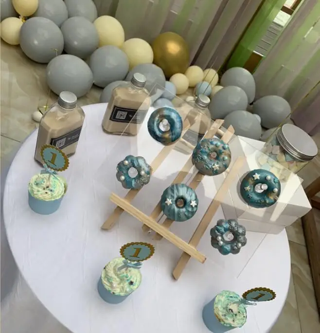 Акриловые вешалки для пончиков на заказ витрина декор свадьбы дня рождения