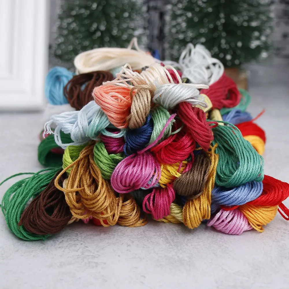 Горячая Распродажа 50 шт. хлопковое шитье смешанных цветов крестообразные нитки