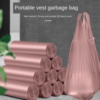 source garbage bags household portable thickened affordable kitchen black vest type large garbage bucket plastic bags
