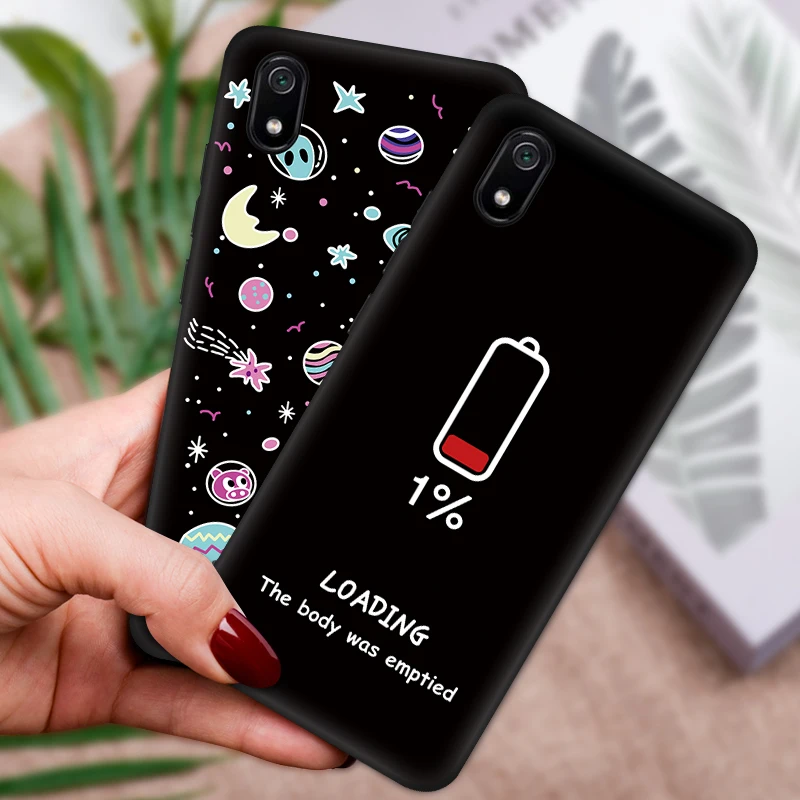 Парный чехол для телефона Xiaomi Redmi Note 7 Pro 7A K20 5 6 6A мягкий матовый из ТПУ с