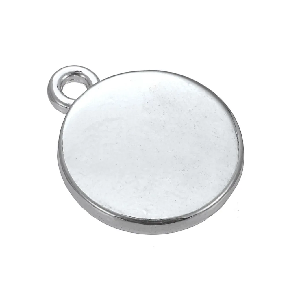 Skyrim полированные Пустые Подвески Сделай Сам гравировка серебряный золотой кулон