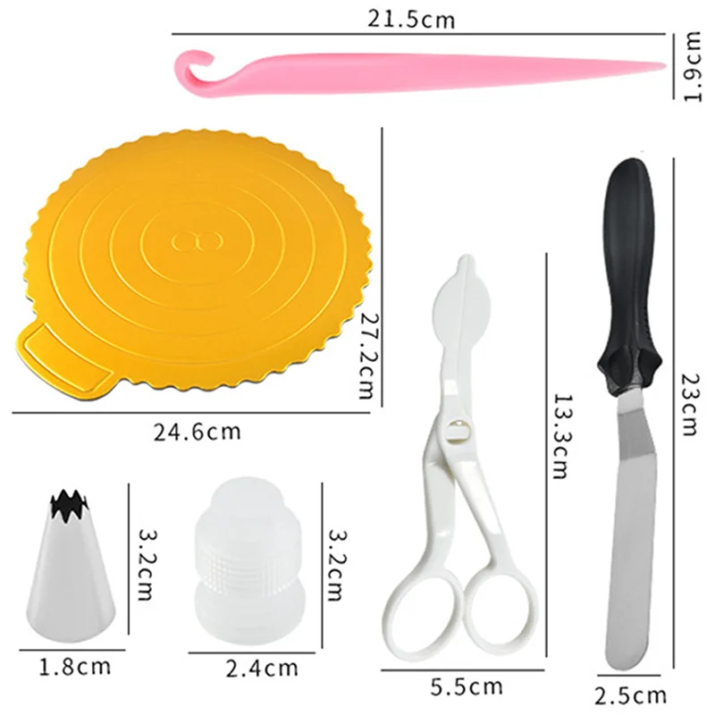 

Pastry and bakery accessories Set Reusable 134PCS Non-stick Cake Decorating Kit cake Confectionery Baking Accessories cake tools
