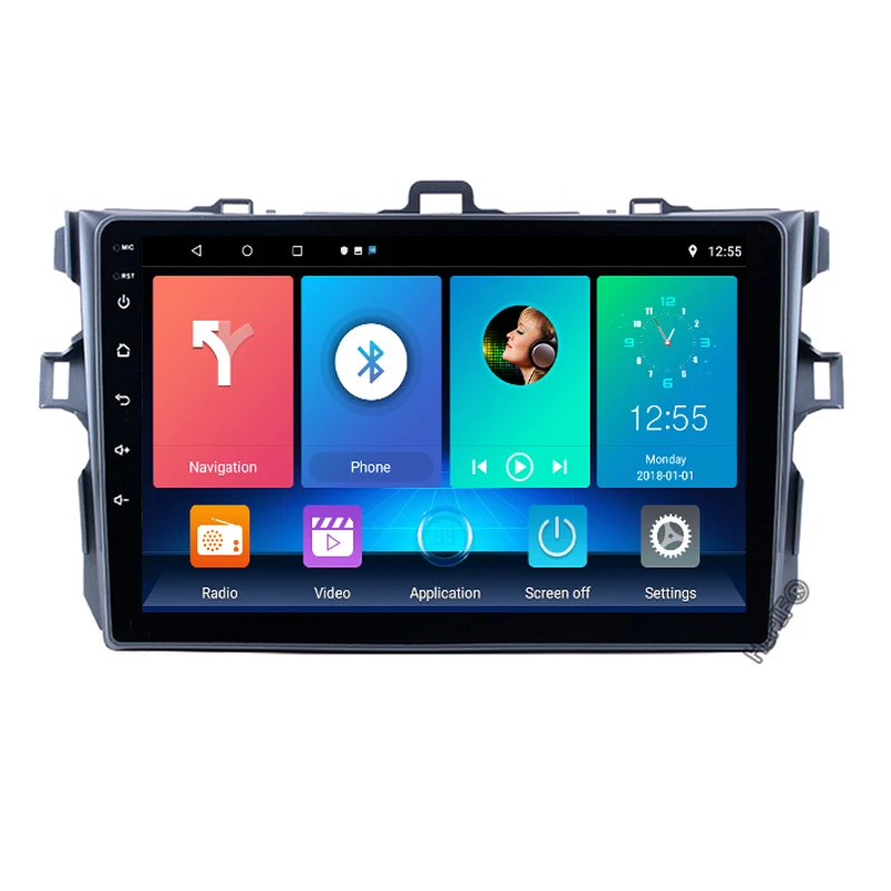 Автомагнитола Carplay для Toyota corolla 2007-2011 4 Гб ОЗУ 64 ПЗУ DSP IPS Android 10 DVD GPS радио экран