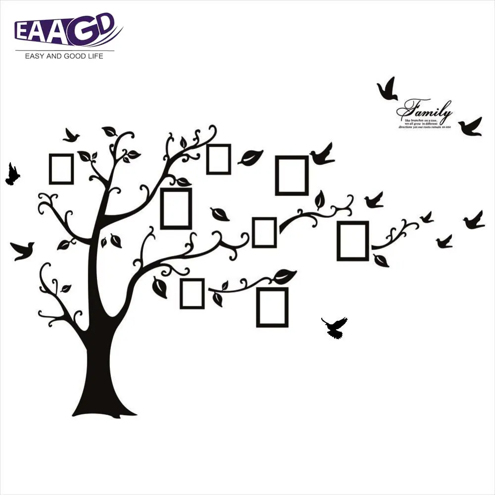 3D фоторамка Дерево большие детские наклейки на стену настенные съемные для детей