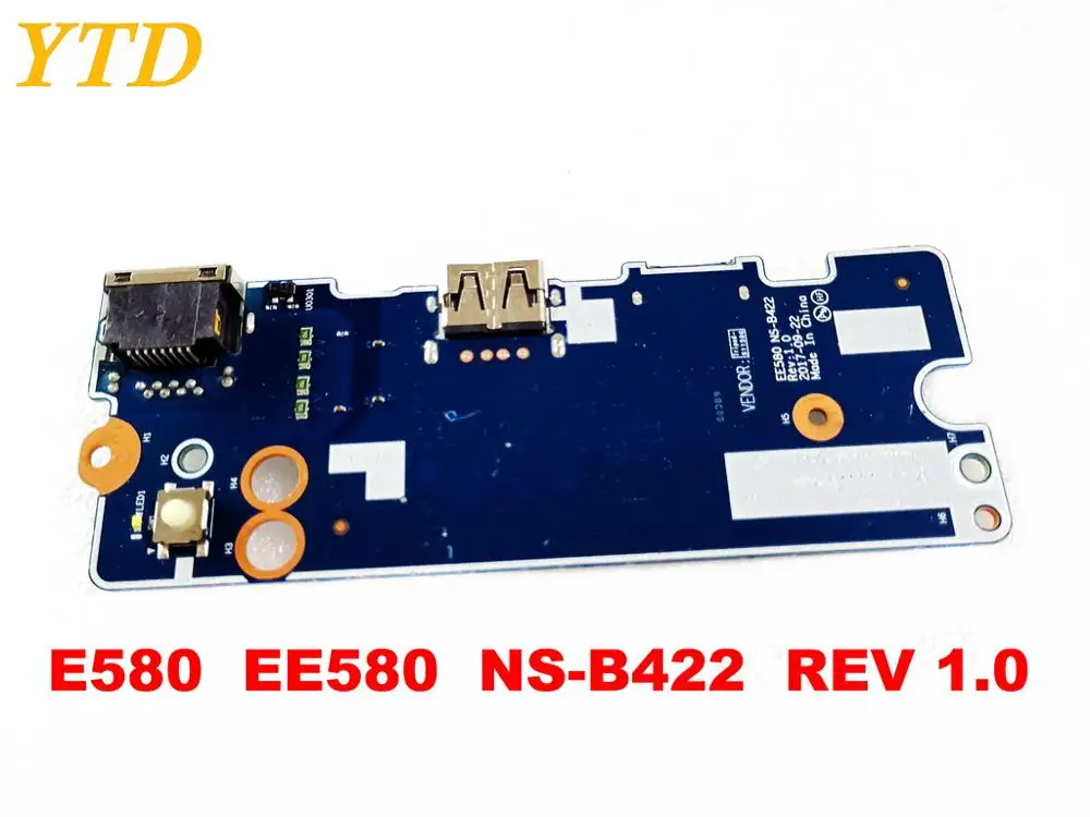 Оригинальный Для Lenovo E580 Плата USB EE580 NS-B422 REV 1 0 испытанное хорошее Бесплатная
