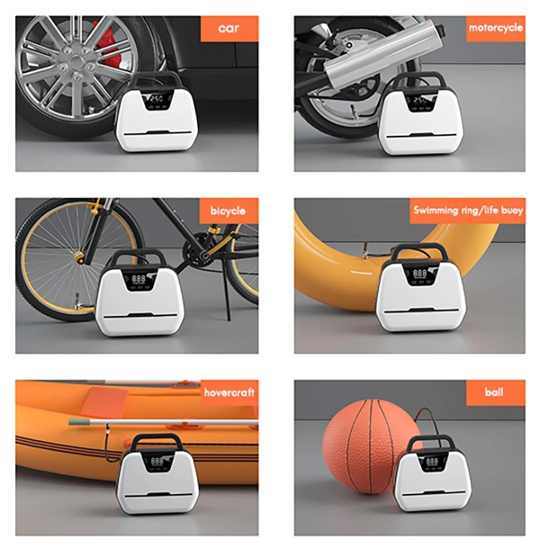 

Portable Car Air Compressor DC12V for Automotive Motorcycle Bicycle Electric Tyre Pump Tire Inflator for Cars