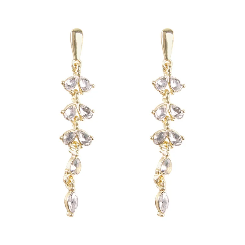 

Korean Water Drop Wheat Tassel Drop Earrings 2021 New Trendy Cold Wind Earring for Girls Exaggerated Jewelry for Party Wdding