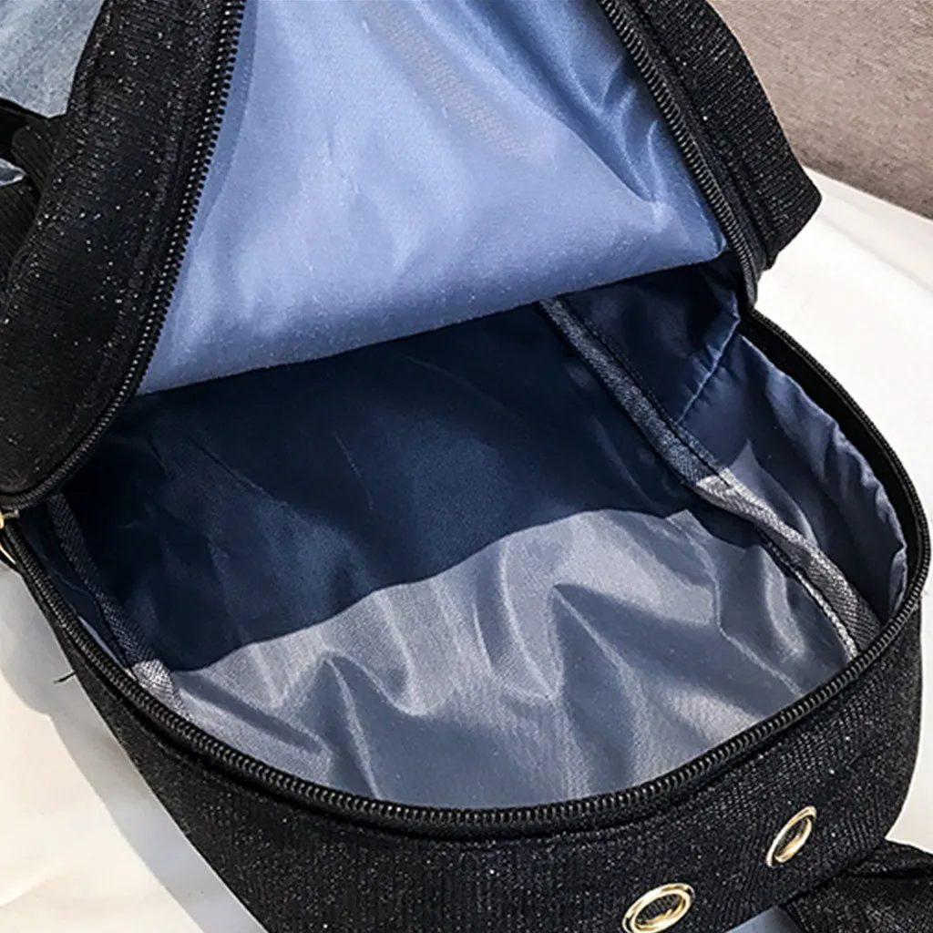 

Female Backpack Fashion Lady Cartoon Sequins School Backpack Travel Satchel Girls Student Panelled Zipper Backpack Mochila#G30