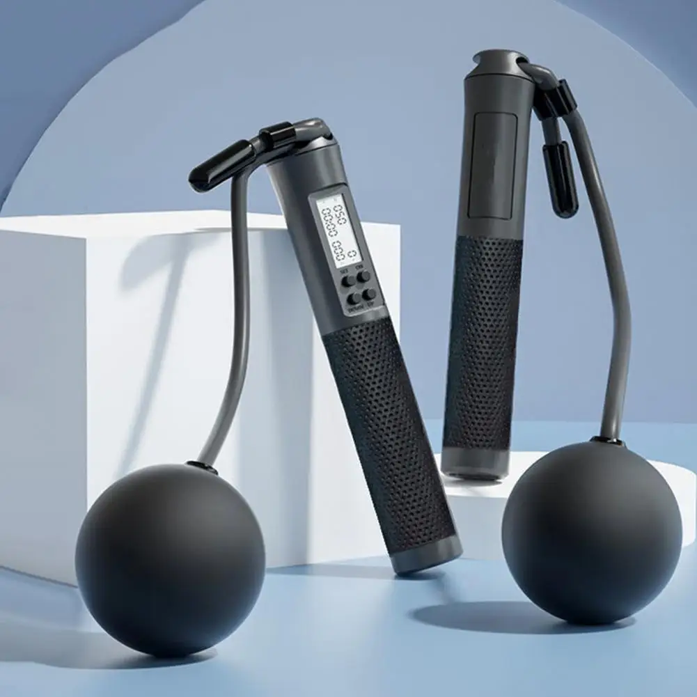 

Timing Skipping Rope Practical Bold Steel Wire Sounds Remind for Indoor Workout Jump Rope Skipping Rope