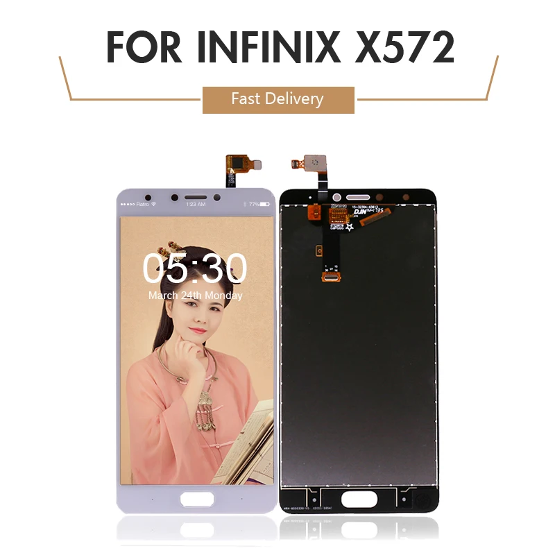 Для Infinix Note 4 X572 ЖК дисплей с кодирующий преобразователь сенсорного экрана в сборе