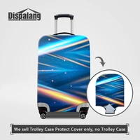thicker elastic luggage protect covers striped geometric dustproof travel accessories women men trip waterproof suitcase cover
