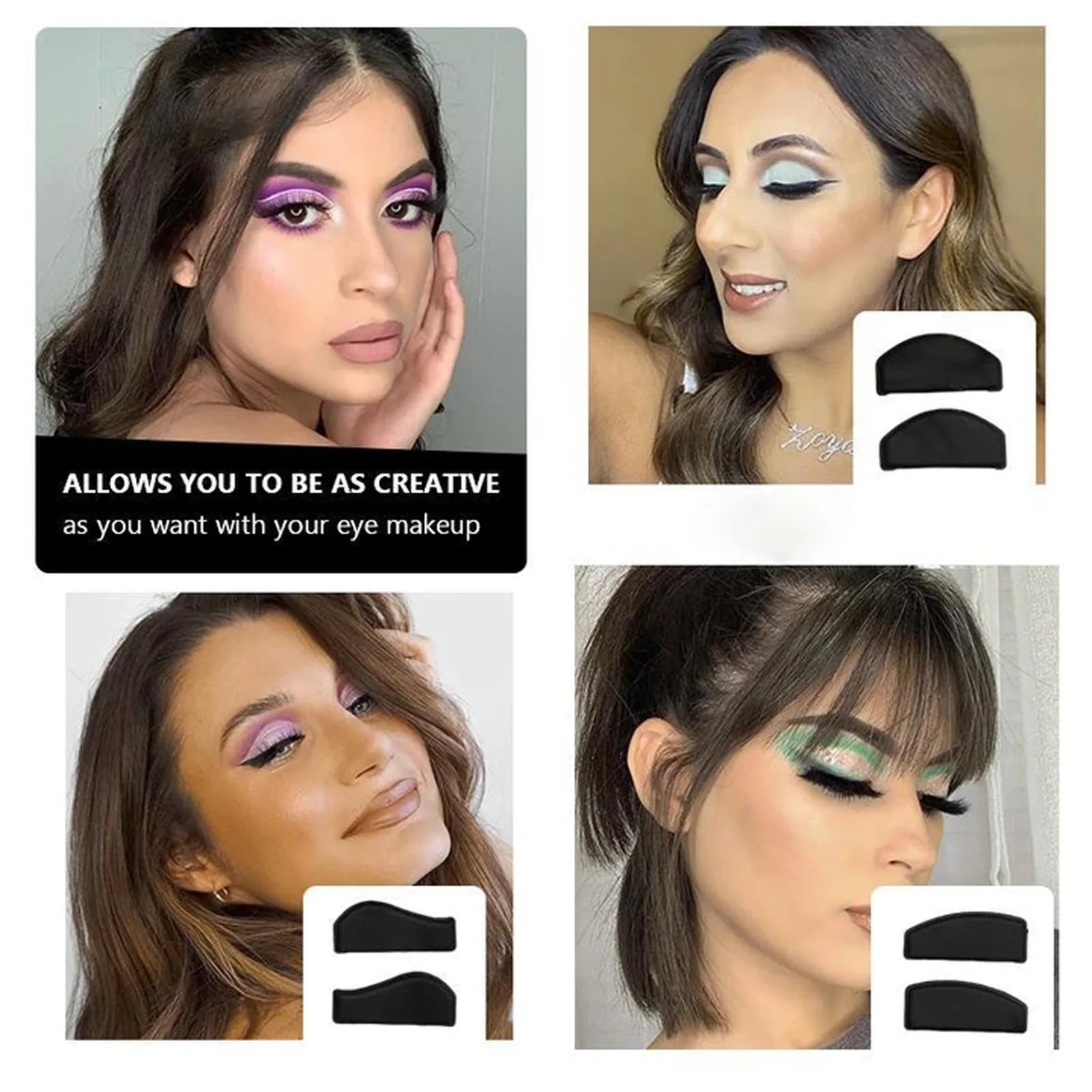 

Eyeshadow Stencil Crease Line Kit Lazy Eyeshadows Fixer Portable Stamp Eye Shadow in Seconds Faultless Look Makeup
