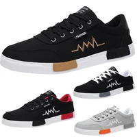 holfredterse summer 2021 new shoes for mens casual flat canvas classic sale male lace up office shoes blackgoldgreyred 6636