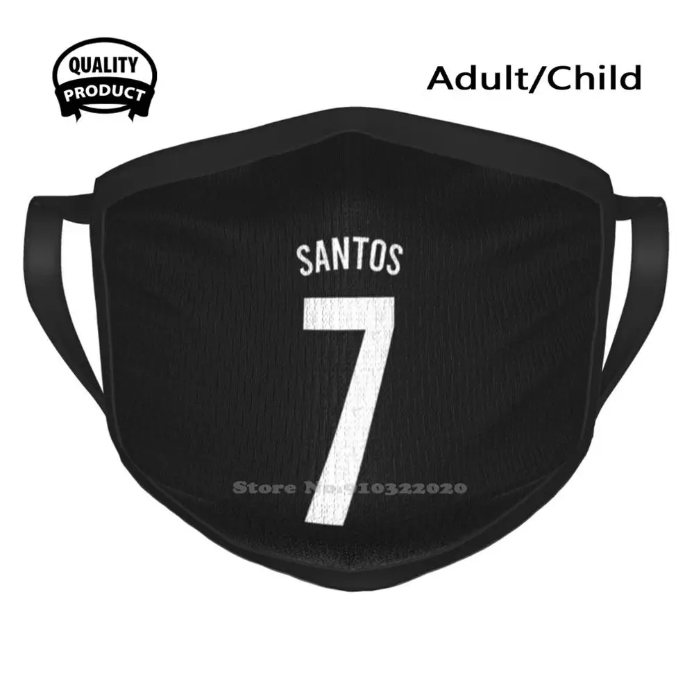 

Santos Football Jersey Soft Warm Mouth Masks Santos Football Team Player Ronaldo Christiano Ronaldo Soccer Mbappe Eden Hazard