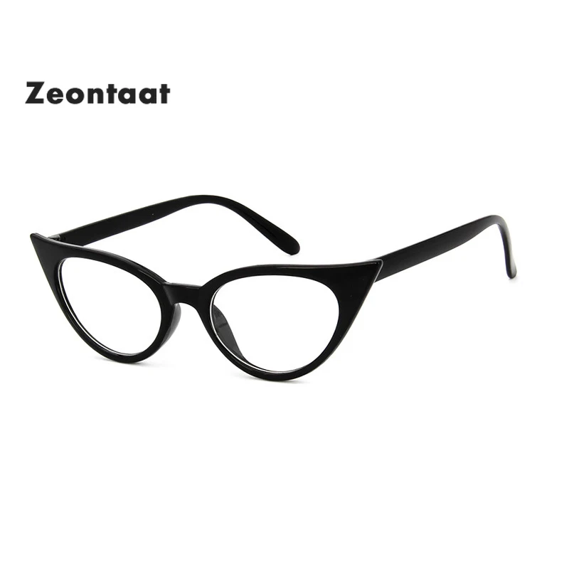 Черная компьютерная оправа для очков женская маленькая очки кошачий глаз