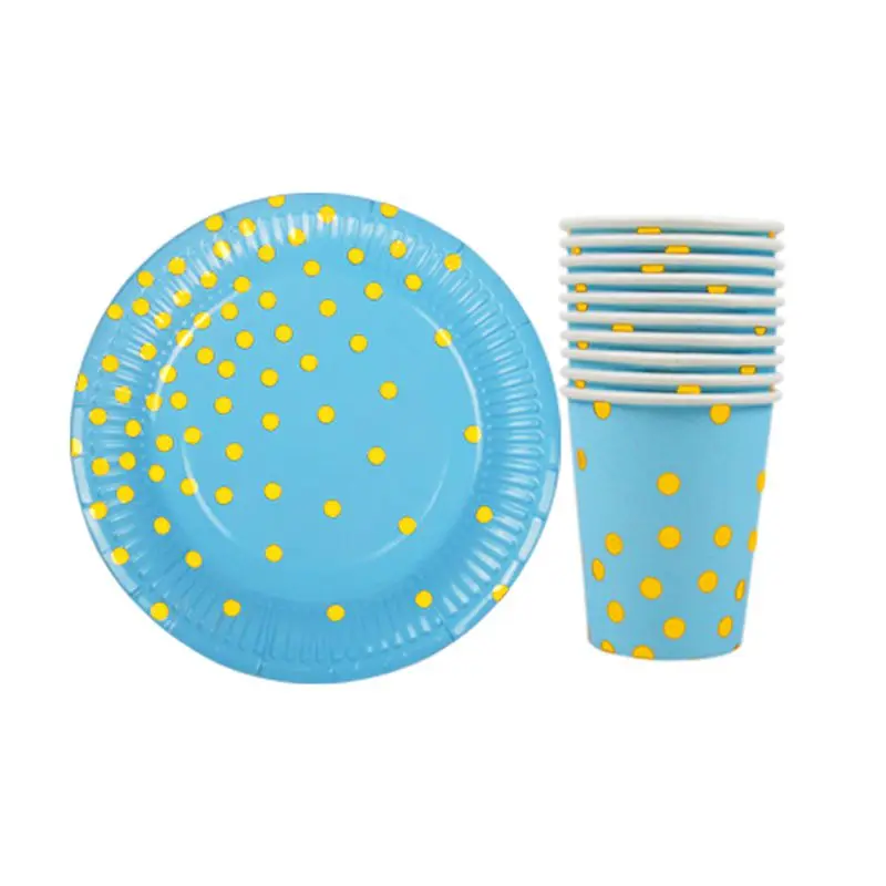 

20pcs/lot Flamingos Disposable Tableware Party Paper Plates Baby Shower Birthday Party Supplies Paper Cups Tableware Set