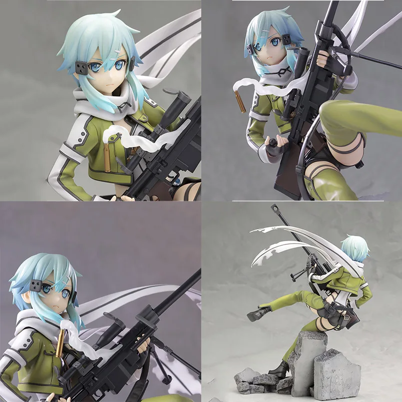 Японское аниме меч искусство онлайн совместное подвижное Sinon Kirito AsunaYuuki ПВХ