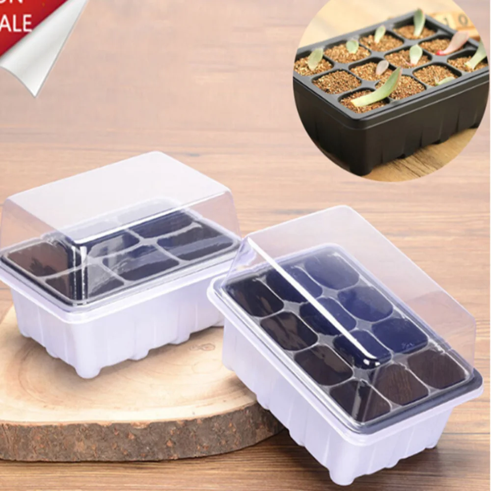 6/12 пластиковые горшки для растений набор лотков ящик проращивания с куполом и