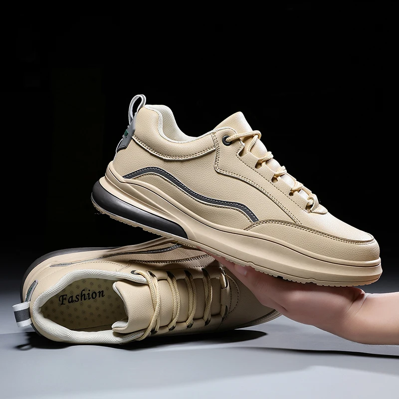 VastWave/Мужские Блестящие Кроссовки из микрофибры на плоской подошве со шнуровкой