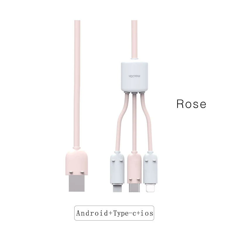 Кабель для передачи данных Maoxin Three-in-one Apple 7 P Android зарядный кабель Type-C